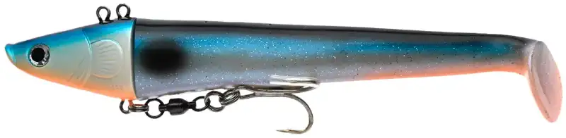 Силикон Prohunter Small Paddle Eel Shad 220mm 350g 6-Blue Orange + Uv