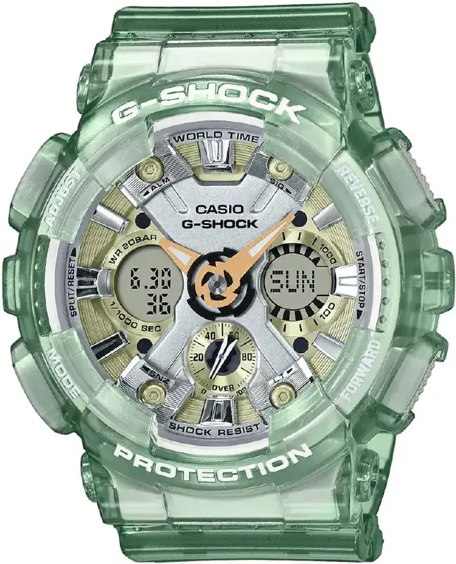 Годинник Casio GMA-S120GS-3AER G-Shock. Прозорий