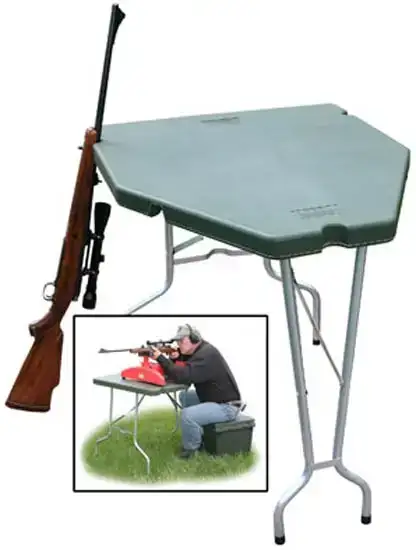Стіл стрілецький MTM Predator Shooting Table. Матеріал – пластик/алюміній. Колір – зелений.