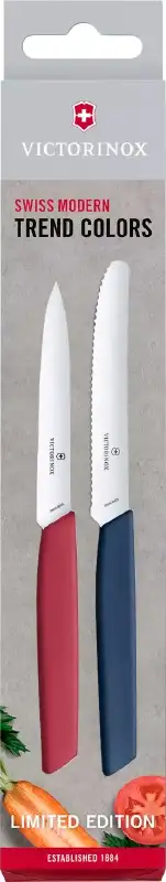 Набор ножей Victorinox Kitchen Limited Edition Swiss Modern Paring Set 6.9096.2L1 Bold