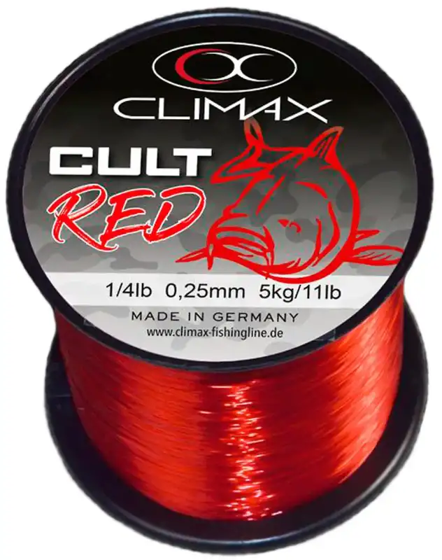 Леска Climax Cult Carp Line 1780m (red) 0.25mm 5.0kg