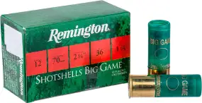 Патрон Remington Big Game кал. 12/70 дробь №3/0 (4,3 мм) навеска 36 г