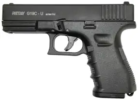 Пистолет стартовый Retay G 19C 14-зарядный кал. 9 мм. Цвет - black.