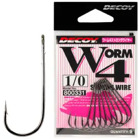 Крючок Decoy Worm4 Strong Wire #3/0 (8 шт/уп)