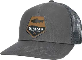 Кепка Simms Trucker Hat Trout Patch One size Carbon
