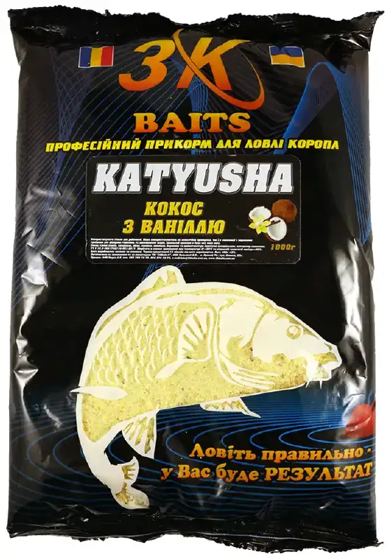 Сухая смесь 3KBaits Katyusha (кокос-ваниль) 1кг