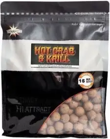 Бойлы Dynamite Baits Hot Crab & Krill Boilie 15mm 1kg