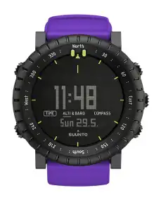 Часы Suunto CORE all black + violet crush rubber strap ц:фиолетовый