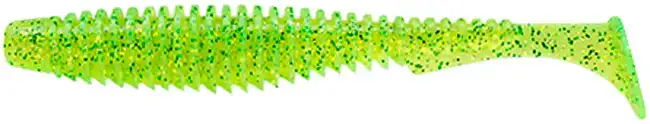 Силикон FishUP U-Shad 3" #026 - Flo Chartreuse/Green (9шт/уп)