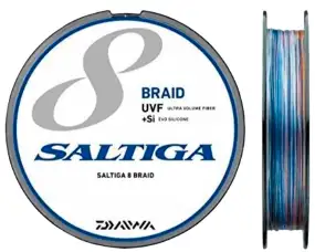 Шнур Daiwa 8 Braid UVF Saltiga 300m Multi Color #5 66lb/30kg
