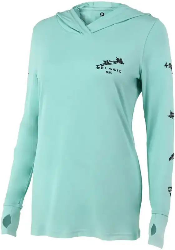 Реглан Pelagic Ultratek Hooded Fishing Shirt Gyotaku - Women`s XL