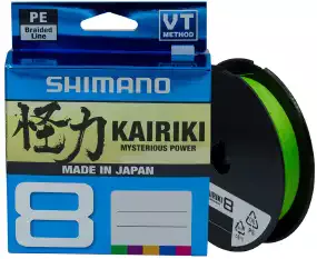 Шнур Shimano Kairiki 8 PE (Mantis Green) 150m 0.06mm 5.3kg