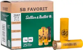Патрон Sellier & Bellot FAVORIT кал. 20/67,5 картечь 6,83 мм навеска 28 г (без контейнера)