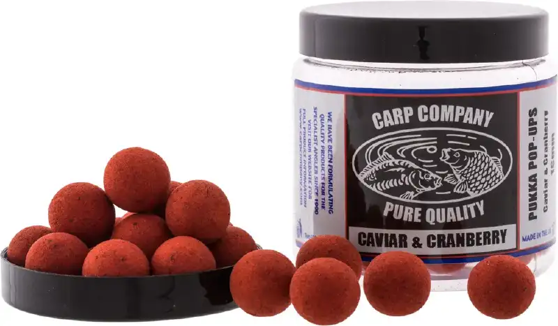Бойли Carp Company Pop-Ups Caviar & Cranberry (Red) 18 mm