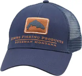 Кепка Simms Trout Icon Trucker Hat One size Ink Blue