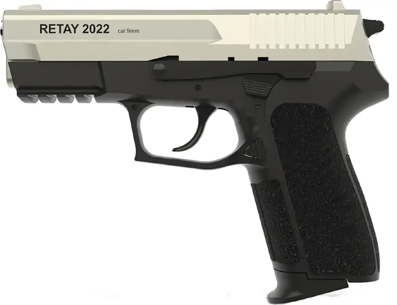 Пістолет стартовий Retay 2022 кал. 9 мм. Колір - satin.
