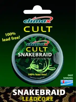 Лидкор Climax Cult Snake Braid 10m 30lb ц:weed