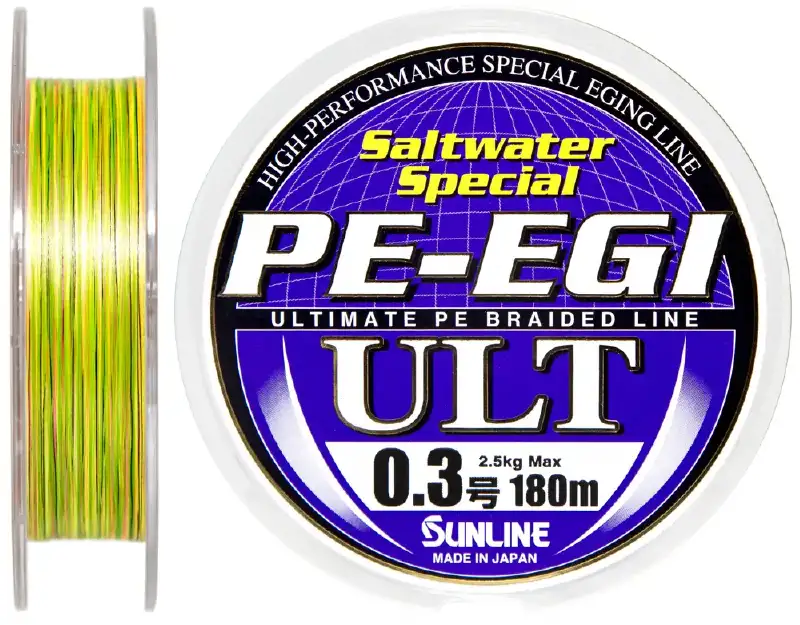 Шнур Sunline PE-EGI ULT 180m #0.3/0.09 мм 2.5 кг