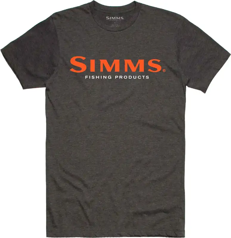 Футболка Simms Logo T-Shirt S Charcoal Heather