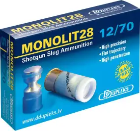 Патрон D Dupleks Monolit 28 кал. 12/70 куля Monolit маса 28,4 г