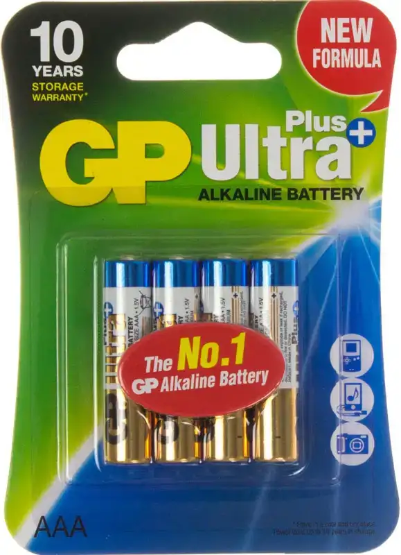 Батарейка GP AAA (LR03) Ultra Plus Alkaline 4 шт