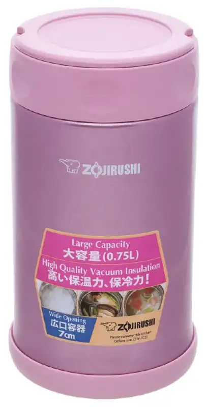 Пищевой термоконтейнер ZOJIRUSHI SW-FCE75PS 0.75l Розовый