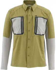 Рубашка Simms Taimen Tricomp Shirt M Army Green