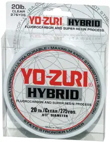Леска YO-Zuri Hybrid 275YD Clear 252m (прозрач.) 0.283mm 8lb