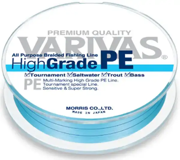 Шнур Varivas High Grade PE (голубой) 150m #2.0/0.235mm 26.1lb