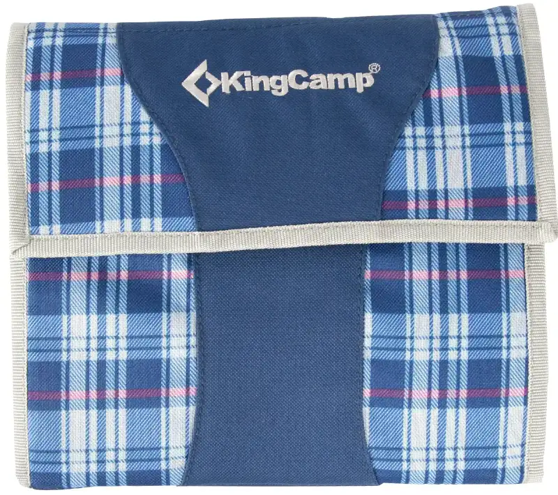 Набор для пикника KingCamp Picnic Cooking Wallet. Blue Checkers