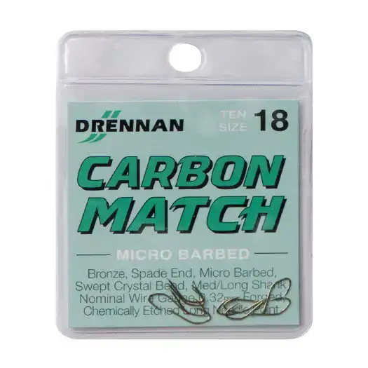 Крючок Drennan Carbon Match №18