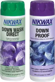 Средство для ухода Nikwax Twin Pack 300 мл. Twin Down Wash Direct + Down Proof