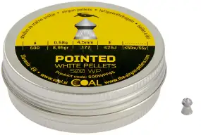 Кулі пневматичні Coal Pointed кал. 4.5 мм 0.58 г 500 шт/уп