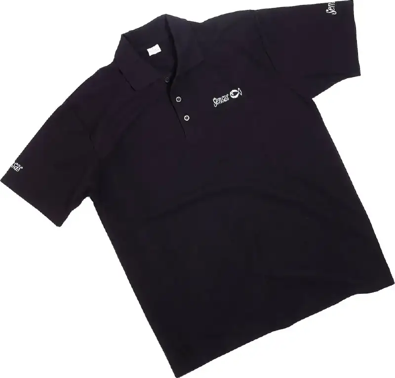 Футболка Sensas Black Polo Shirt Small