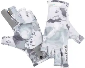 Перчатки Simms SolarFlex SunGlove S Cloud Camo Grey