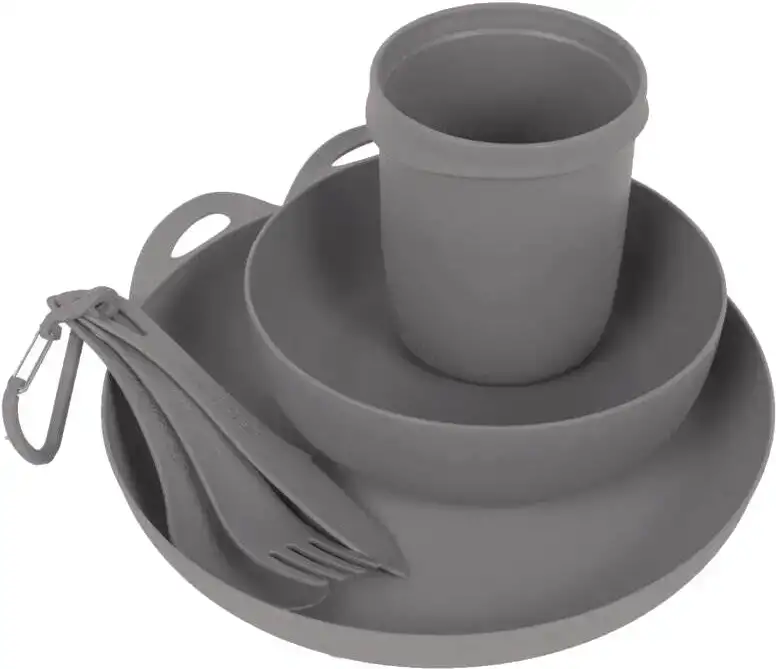 Набор посуды Sea To Summit Adsetgy Delta Camз set (тарелка,миска,чашка,столовые приборы) ц:grey