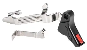 Спусковой крючок с тягой ZEV  PRO Flat Face Upgrade Bar Kit. Glock Gen5. Черный/красный