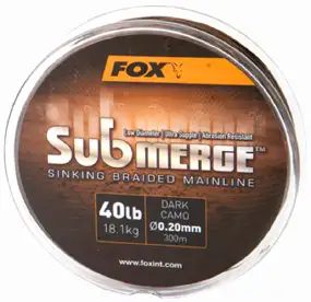 Лидкор Fox. Submerge Lead Free leader Brown 45lb 10m