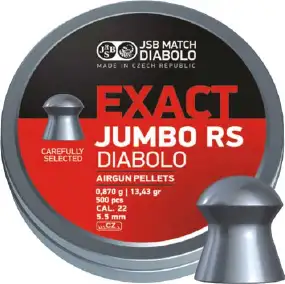 Кулі пневматичні JSB Exact Jumbo RS. Кал. 5.52 мм. Вага - 0.87 г. 250 шт/уп