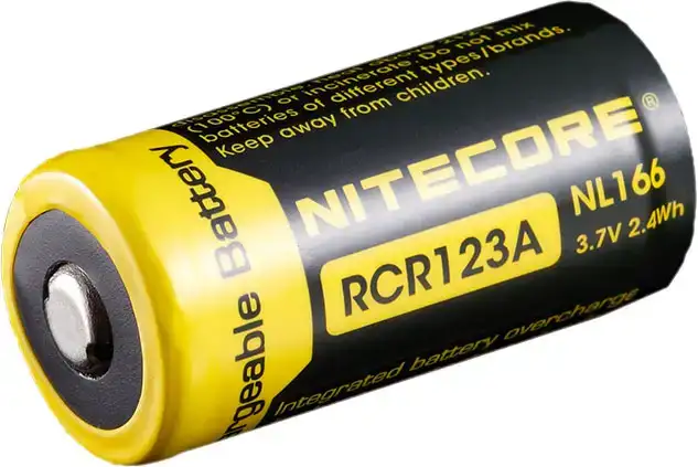 Аккуммуляторная батарея Nitecore RCR123A Li-ion 650 mAh