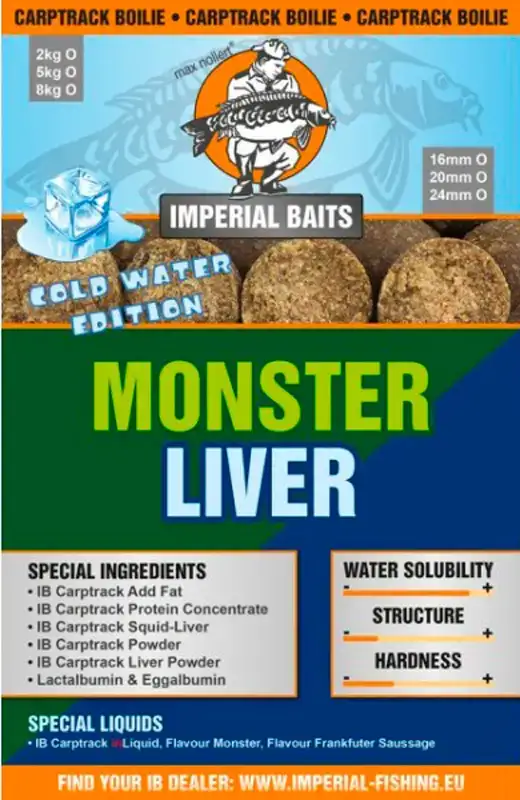 Бойли Imperial Baits Carptrack Monster Liver Boilie 24мм 2кг