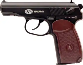 Пістолет пневматичний SAS Makarov BB кал. 4.5 мм. Корпус - метал