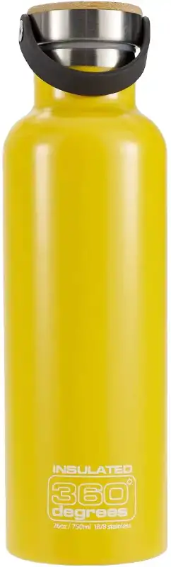 Термобутылка 360° Degrees Vacuum Insul Botte 0.75l Yellow