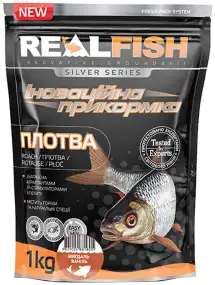 Прикормка Real Fish Silver Series Плотва Мигдаль-ваніль 1kg