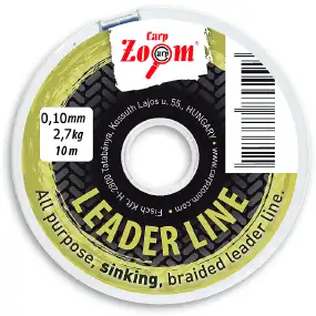 Поводковый материал CarpZoom Leader Line Sinking 0.1мм 2.7кг 10м (olive)