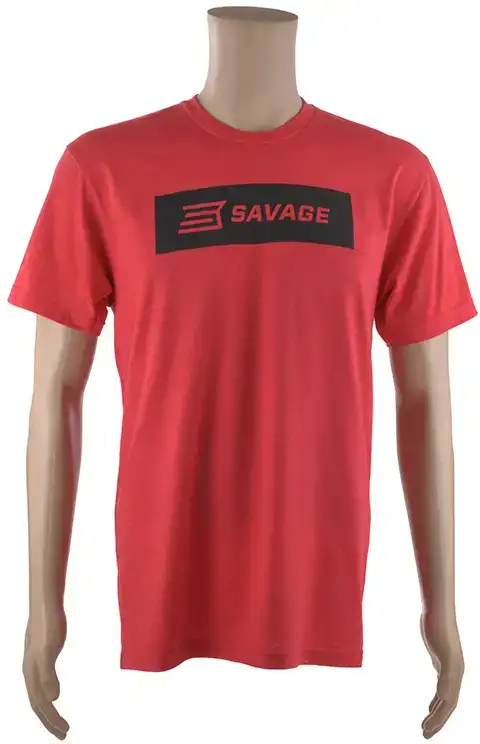 Футболка Savage Short sleeve T-Shirt/Black Savage box logo S Красный