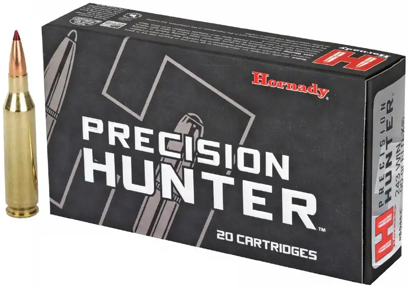 Патрон Hornady Precision Hunter кал .243 Win пуля ELD-X масса 90 гр (5.8 г)