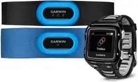 Часы Garmin Forerunner 920XT Tri Bundle с GPS навигатором и двумя кардиодатчиками ц:черный/серый