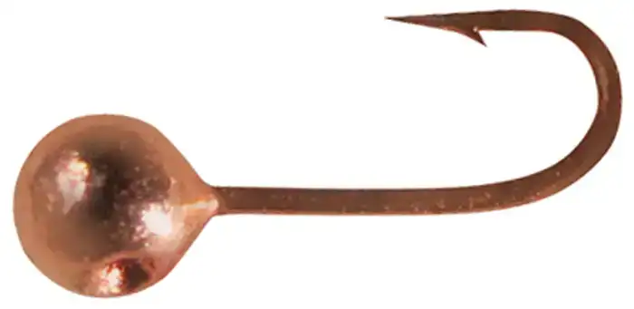 Мормышка вольфрамовая Shark Дробинка с отверстием 0.216g 2.5mm крючок D20 гальваника ц:медь