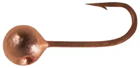 Мормышка вольфрамовая Shark Дробинка с отверстием 0.216g 2.5mm крючок D20 гальваника ц:медь